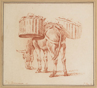 TvB G 6195
<br/>
Ezel met twee draagmanden
<br/>
<em>Cootwyck, Jurriaan (1714 - 1798)</em>